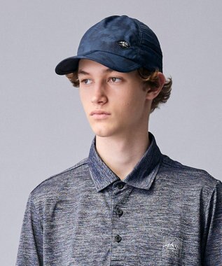 JOSEPH ABBOUD MOUNTAIN 【ECO撥水・軽量・パッカブル】エンボスストレッチプリント キャップ ネイビー系5