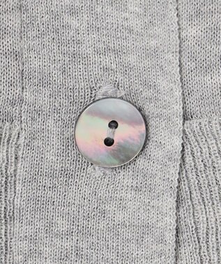 UNFILO L イージーカーディガン クロップド グレー