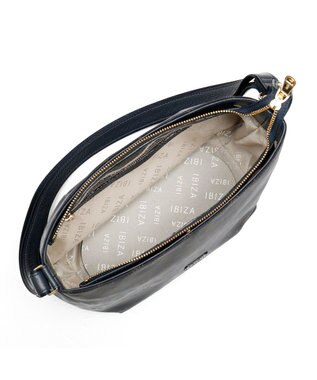 IBIZA ロゴナイロン　ショルダーバッグ ピンクベージュ