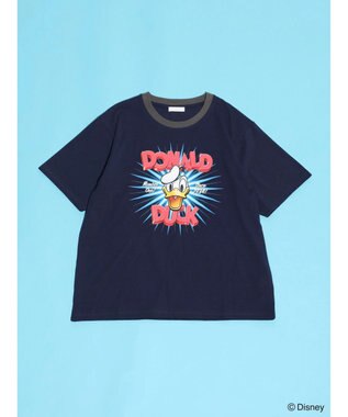 Green Parks ドナルドダック９０ｔｈ／アソートリンガー半袖ＴＥＥ Navy