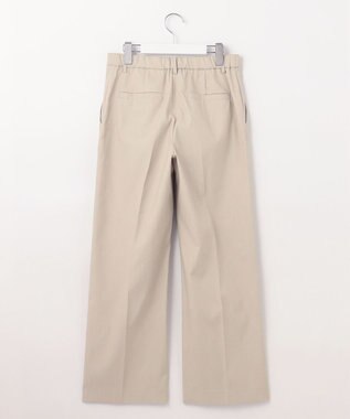 自由区 【接触冷感・UVカット・吸水速乾・洗える】シェルタリングオックスストレート パンツ シャンブレーベージュ