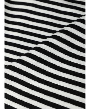 AMERICAN HOLIC 刺繍ロゴミニ裏毛ボートネックチュニック Border