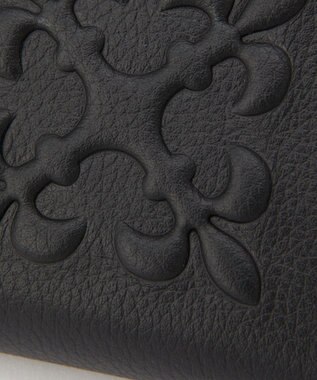 russet 【2025AW新作】エンボスモノグラムハーフウォレット(SO-437) Black