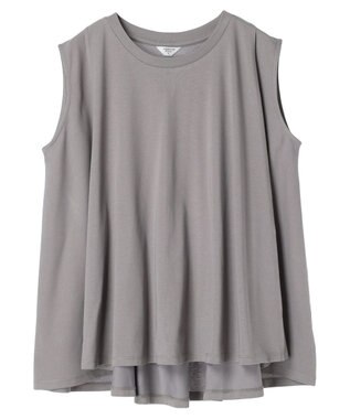 AMERICAN HOLIC 接触冷感バックフレアノースリーブプルオーバー Gray