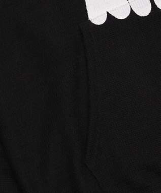 WEGO 【ユニセックス着用ITEM/MLサイズ展開】メッシュロゴジップパーカー ブラック