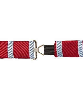 MIKI HOUSE HOT BISCUITS 【ミキハウス】 ストライプ柄ネクタイ(ポケットチーフ付) 赤