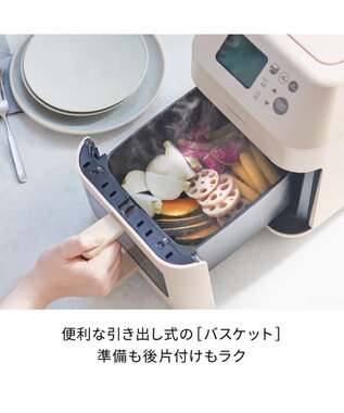 YAMATO テーブル＆キッチン 【レコルト】ハイスチームエアーオーブン  クリームホワイト  RAO-3(W) ホワイト