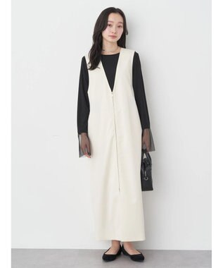 earth music&ecology ジップジレワンピース Ivory