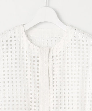 23区 【Indian Factory】アイレットレース ジレ ホワイト系