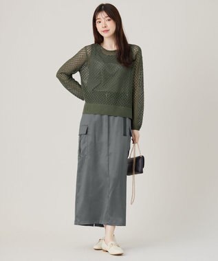 ANY SIS 【2SET】メッシュニット セット カーキ