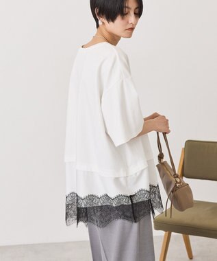 AMERICAN HOLIC レースドッキングＴシャツ Multi