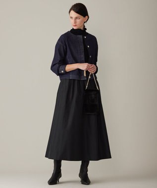 自由区 【撥水加工・洗える】エコタフタ スカート ブラック