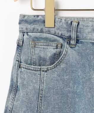 組曲 L 【加藤ローサさん着用】ライトデニムカーブパンツ ブルー系