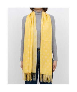 UNBILLION カシュネ cache nez / ドット柄ジャカードストール イエロー