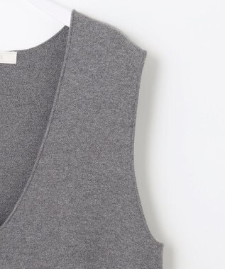 ANY SIS 【大人百花掲載 ヨンアさん着用】2SET ニットジャンスカ セット ライトグレー×アイボリー