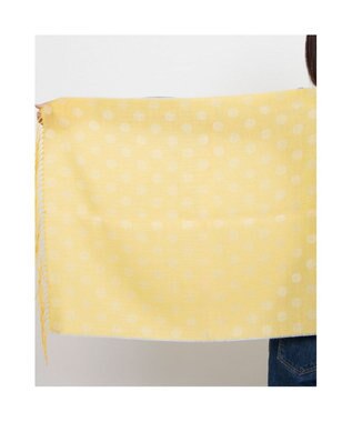 UNBILLION カシュネ cache nez / ドット柄ジャカードストール イエロー