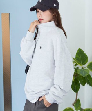 WEGO 【ユニセックス着用ITEM】別注　U.S POLO ASSN.　ハーフZIPPO グレーその他