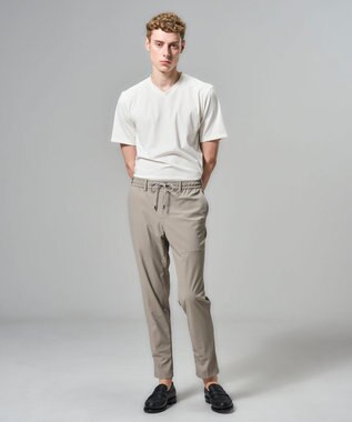 JOSEPH HOMME 【新素材】トリコスムースストレッチ 　ドロスト付テーパードパンツ / PEGG CONVERTIBLE ベージュ系