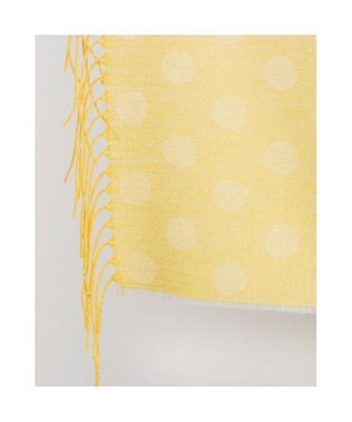 UNBILLION カシュネ cache nez / ドット柄ジャカードストール イエロー