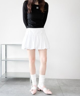 WEGO ハトメベルトポインテッドシューズ ライトピンク