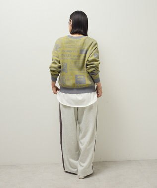 Green Parks ・ｆｕｒｒｙ　ｒａｔｅ　ジャカードニットプルオーバ Yellow