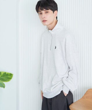 WEGO 【ユニセックス着用ITEM】別注　U.S POLO ASSN.　ハーフZIPPO グレーその他