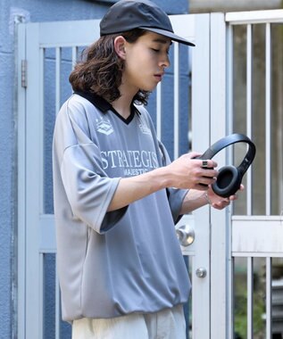 WEGO 【ユニセックス着用ITEM/MLサイズ展開】ドロストゲームシャツプルオーバー グレー