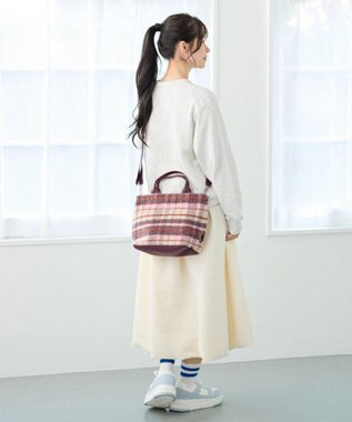 ROOTOTE 3651【2way】SC.スクエア.チェック-A 02：ピンク