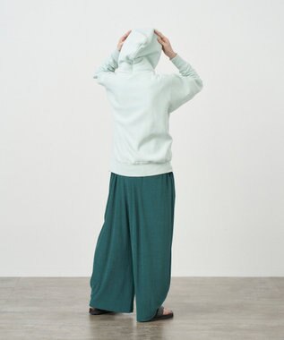 ATON MICRO COTTON PILE | ワイドイージー パンツ GREEN