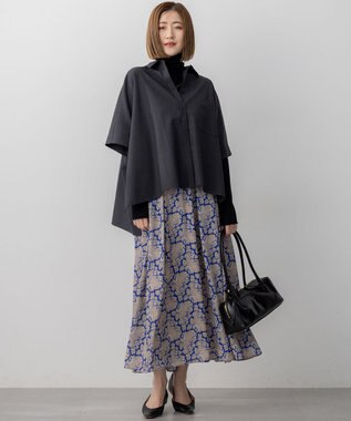 23区 S 【CLASSY.掲載/洗える】スムージーコットン タートルネック ニット ブラック系