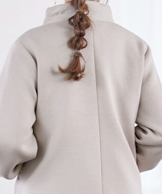 Tiaclasse ファイバーダウン×ダンボール異素材ショートコート グレー