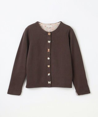 ANY KIDS スイーツ スナップボタン カーディガン チョコレート