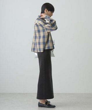 AMERICAN HOLIC イージーケアショート丈チェックシャツ Beige