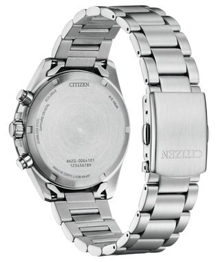 CITIZEN 【光発電エコ・ドライブ搭載】電池交換不要のクロノグラフ CA4764-57E シルバー