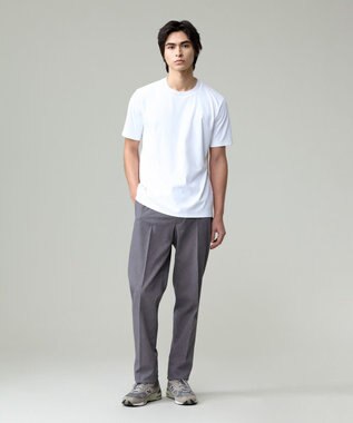 J.PRESS MEN 温度に寄り添う服。3シーズンこれ1着【調温機能 / 接触冷感】コンフォーマークルーネック Tシャツ ホワイト系