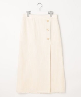 自由区 L 【セット可】ラミーブッチャー ストレートシルエットスカート アイボリー系