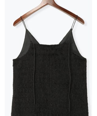 Te chichi カットジャガードキャミワンピース ブラック