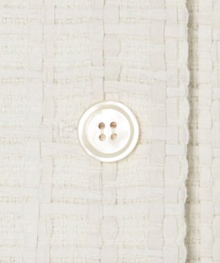 JOSEPH 【WEB&OUTLET限定】ツイスティングツウィード　ノーカラージャケット Ivory