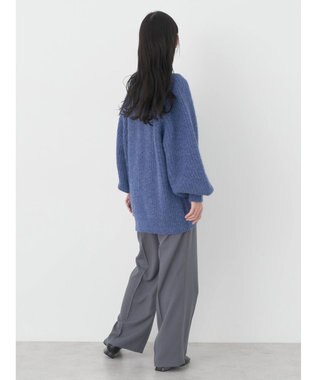 earth music&ecology フワフワＭＩＸヤーンカーディガン Blue