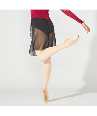 Chacott 巻きスカート ブラック