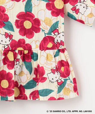 ANY KIDS 【any FAM×サンリオキャラクターズ】2WAY 甚平セット ハローキティ×牡丹