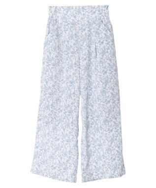 earth music&ecology 隠れウサギ柄パンツ Ecru