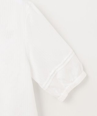 J.PRESS LADIES S 【洗える】ボイルEASYCARE バンドカラー ブラウス ホワイト系