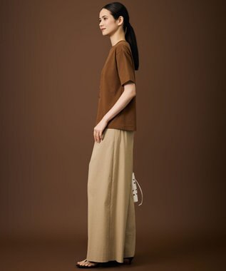 自由区 L アートグラフィック Tシャツ テラコッタブラウン