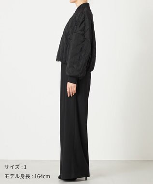 NAVE 【ReNAVE・軽量/手洗い可】ライトキルティングブルゾン ブラック系