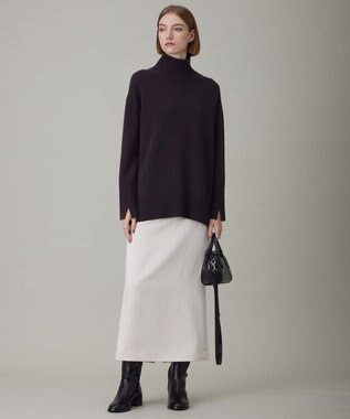 ICB 【新色追加・WEB限定カラーあり】 ソフトカシミヤミックス ハイネックニット バーントブラウン系