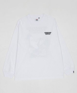 WEGO 【ユニセックス着用ITEM】別注VISIONゴーストスケーターグラフィックT（LS） ホワイト