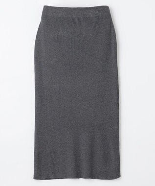 ANY ニットタイトスカート チャコール