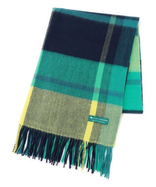 23区 【VERY掲載】カシミヤ チェック ストール グリーン系
