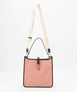 LA BAGAGERIE スクエアレザー2WAYショルダーバッグ ブラック